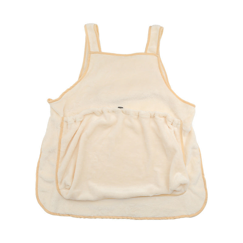 Plush Pet Chest Carrier Sleeping Pocket Travel Apron Bag